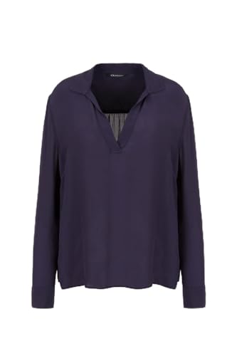 Polo de Manga Larga Armani Exchange con Cuello en V de Viscosa para Mujer Elegante