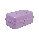 Everything Mary 3-Layer Storage Box, Purple - Foldable & Portable Tool Box for Art & Craft Supply