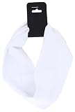 Smoothies White Lycra Headband, 1 EA