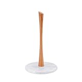 KES Paper Towel Holder Stand for Kitchen Beech Wood Paper Towel Holder Countertop with Natural...