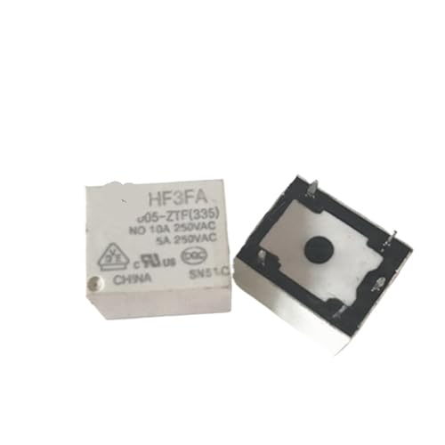 Relais HF3FA-012-HTF miniature 5V 10A à 4 broches pour circuit imprimé x10