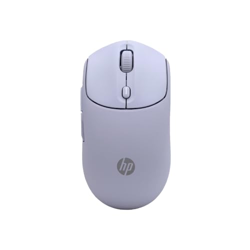 Image of HP 400 Quiet Wireless Mouse, Dual Bluetooth & 2.4GHz, Soft Silicone, Quiet Clicks, Microsoft Wheel, 24-Month Battery, 6000 DPI, Ambidextrous, Eco-Friendly Design, Multi-OS, Purple