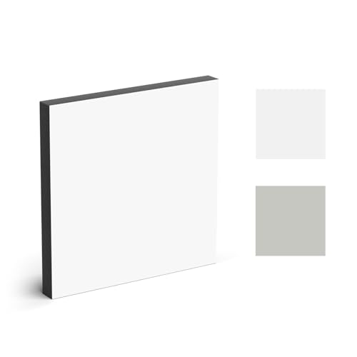 Platten HPL 60x80 cm - 12 mm dick (Weiß), langlebig,Solide, feuchtigkeitsbeständig, Vollkernplatten, Badezimmerarbeitsplatte, Arbeitsplatte