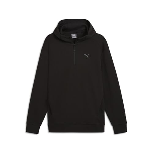 PUMA Rad/Cal Veste À Capuche demi-zippée pour homme en coton mélangé noir