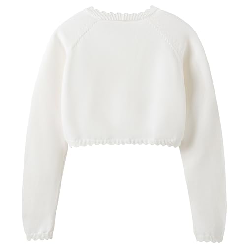 Girls Cardigan Sweater Long Sleeve Uniform Cropped Cardigan Casual Kids Cardigan for Little Girls2