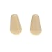 Musiclily Pro Metric Size Guitar 5-Way Switch Tips Stratocaster Switch Lever Knobs for Import Strat Style Electric Guitar, Cream (Set of 2)