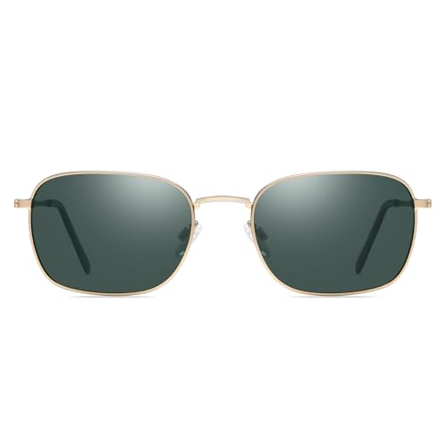 Image of DUCO Square Sunglasses for Men Women Polarized Driving Sun Glasses UV400 Protection Retro Shades DC3038