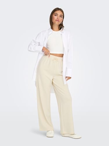 Pantalon Only Onlscarlett Wide Pant Swt Noos Femme Birch - vue 5