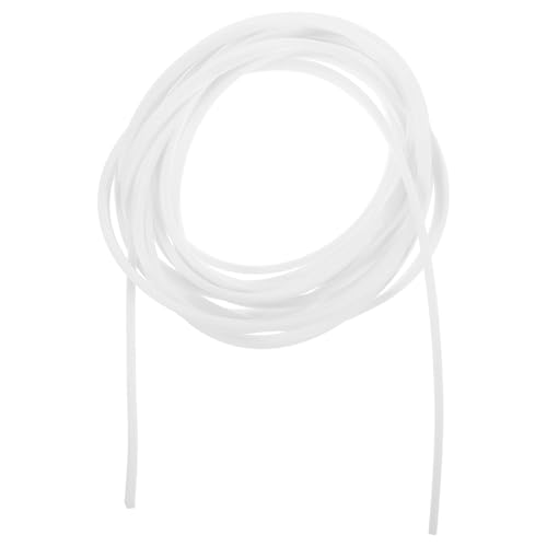 CHICAMPERA Tira de Sellado Elástica para Cajas de Alimentos 5 Metros, Anillo de Silicona Flexible para Fiambreras Térmicas y Almacenamiento Seguro de Alimentos, Junta white 4X6 MM