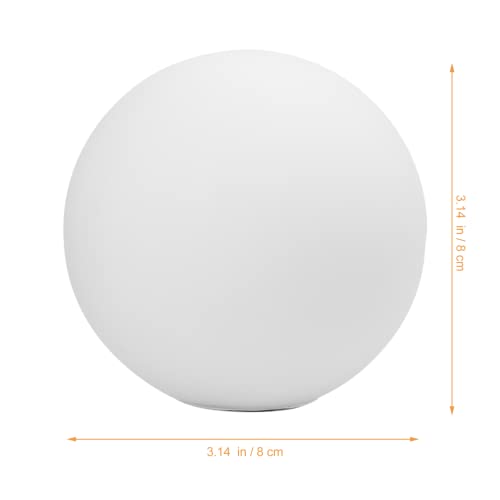 ULTECHNOVO Lamp Cover Simple Lamp, Round Shape Cover Glass Creative Frosted Glass Shade for Pendant Chandelier Replacement (G9 8cm) - Image 2