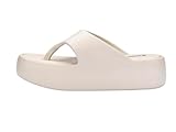 Melissa Free Platform Thong Flip Flops for Women, Beige, 9