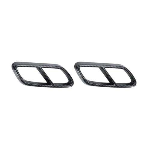 Tuyau d'échappement Benz W206 2021+ | Cache silencieux arrière look carbone ABS chromé