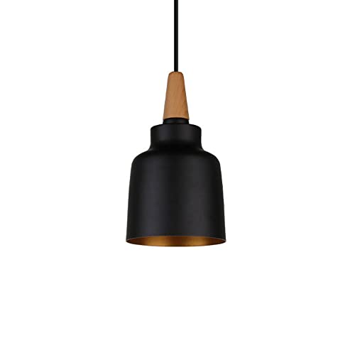 Chandelier Suspendu Gandoue en Métal Noble et Finition Noire