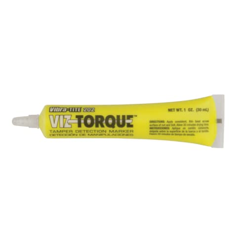 Vibra-Tite® | Viz-Torque® 202 Schraubensicherungslack | Manipulationssiegel | Siegellack | Garantiesiegel – Inhalt: 30 ml | Farbe: Gelb