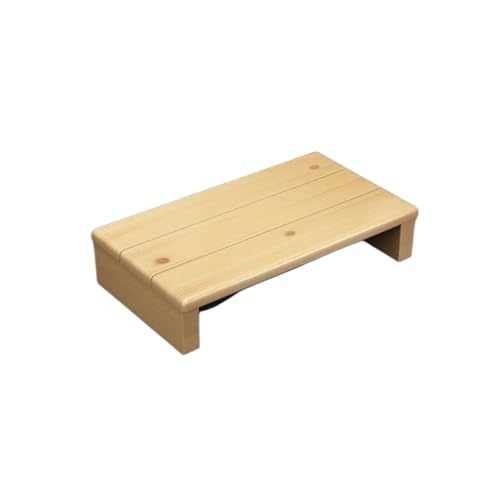 Wapik 玄関 踏み台 玄関台 無垢材 カスタマイズ可能 幅40/50/60/70/80/90/100/120CM 高さ10/15CM 玄関踏み台 玄関ステップ 脚立 低床踏み台 滑り止めマット ひざ負担軽減 高齢者用 介護 ベッドルーム バスルーム キ