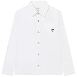 Cotone sostenuto Timberland Camicia Bianca Cotone 10 Anni con Logo