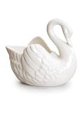 VANZACK Elegant Swan Porcelain Swan Pot Fresh Style for Use for Home Gardening