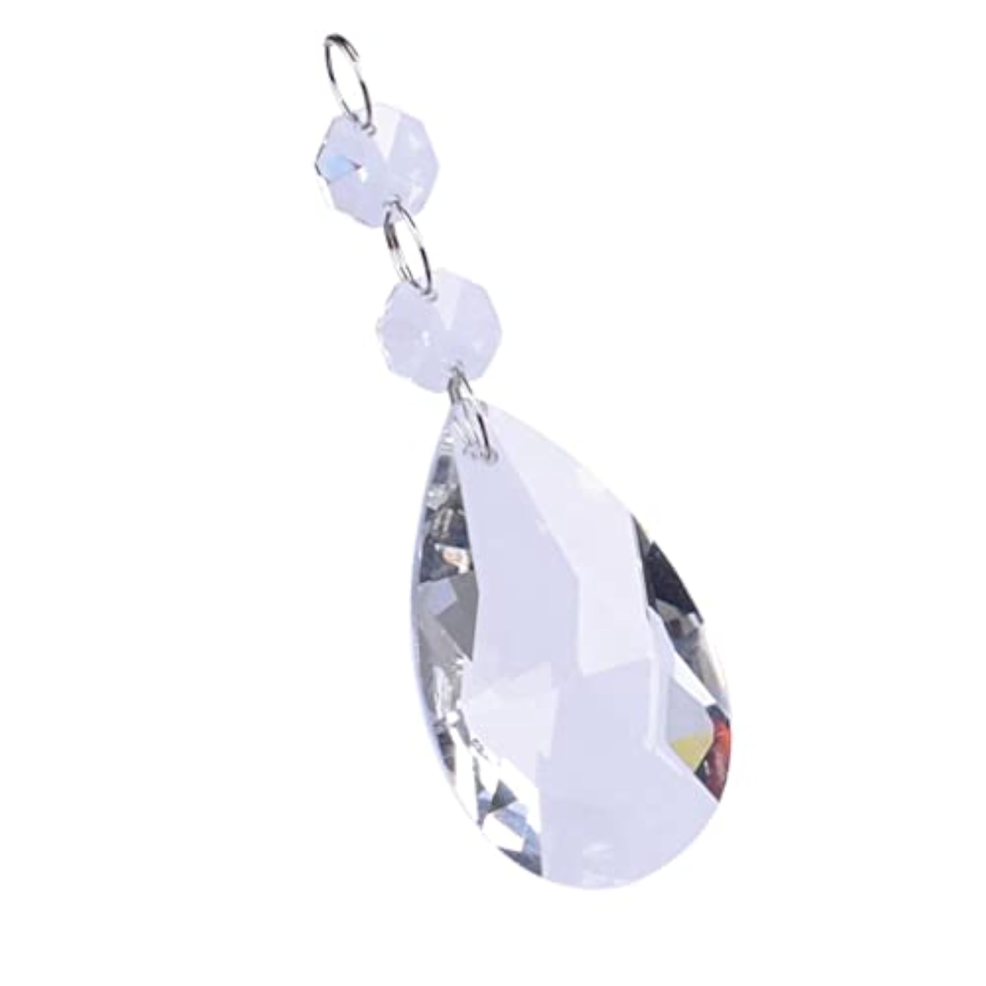 10pcs Crystal Glass Ball Chandelier Prisms Teardrop Pendants