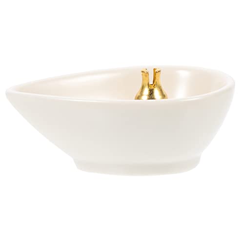 STOBAZA Quemador De Incienso De Cerámica Retro Porta-Incienso Estable Y Duradero Soporte para Varillas De Incienso Decoración del Hogar Elegante Y Práctica