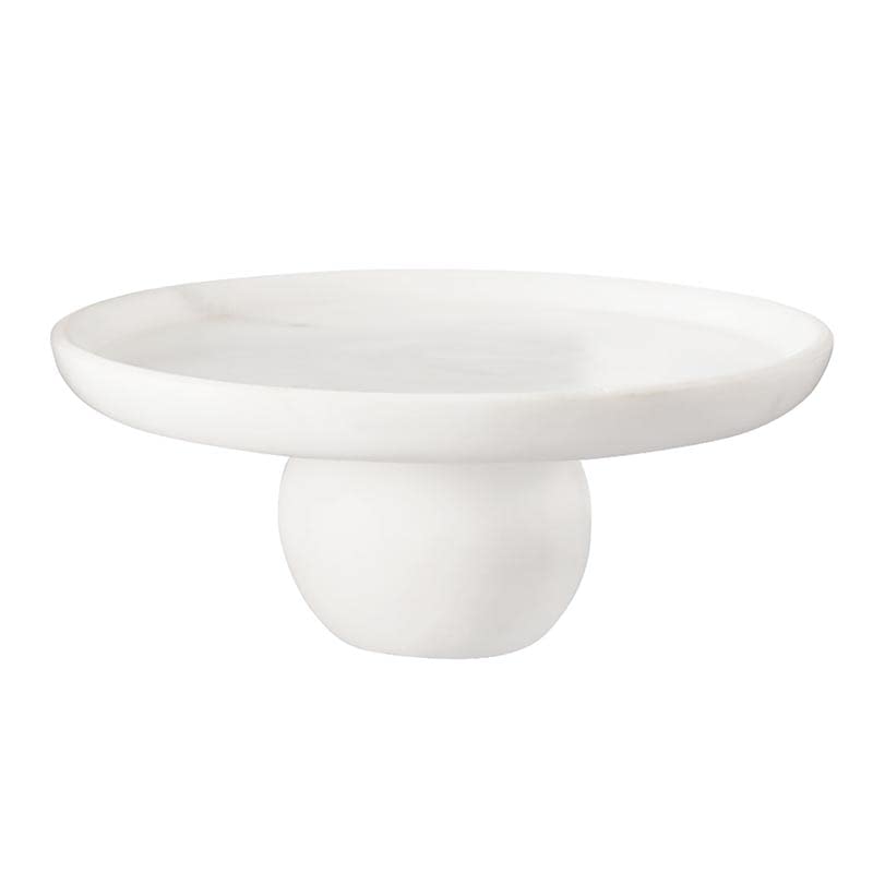 Santa Barbara Design Studio Cake or Cupcake Stand TableSugar Serving Tray Display Stand, 10" Diameter, White Marble