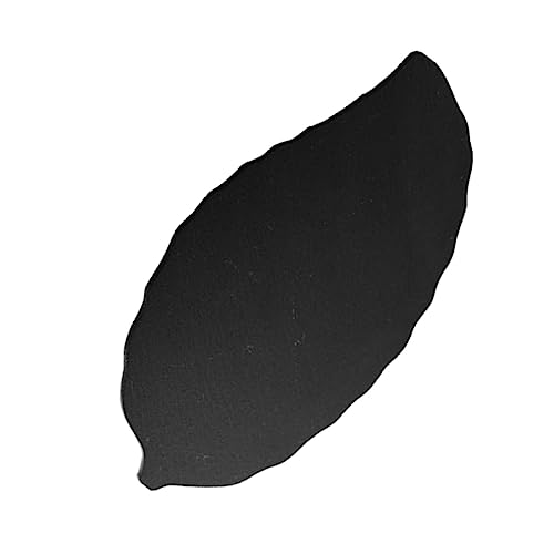Plato para sushi en forma de hoja, piedra negra