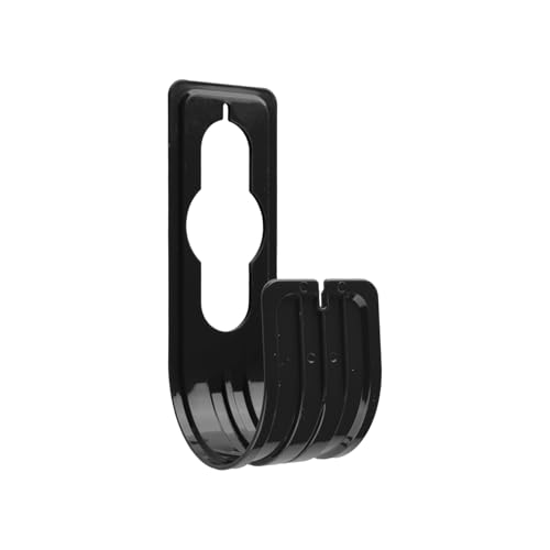 Tabanzhe Garden Hose Holder Expanding Pipe Hanger Over Tap Bracket Durable Garden Hose Hooks Heavy Duty Tube Stand for Hoses Tidy Storage(Black)