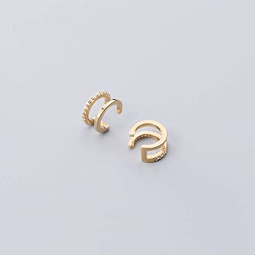 Pendientes S925 sin agujero para orejas sensibles con diamantes hipoalergénicos