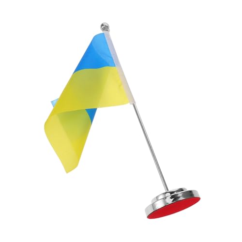 Drapeau de bureau ukrainien support table TOYANDONA décoration de bureau - 6