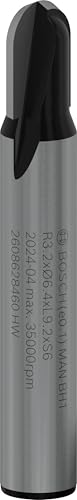 2608628460-000 2608628460 Oyuk Freze 6 mm R1 3.2 mm D 6.35 mm U 9,1 mm G 40 mm