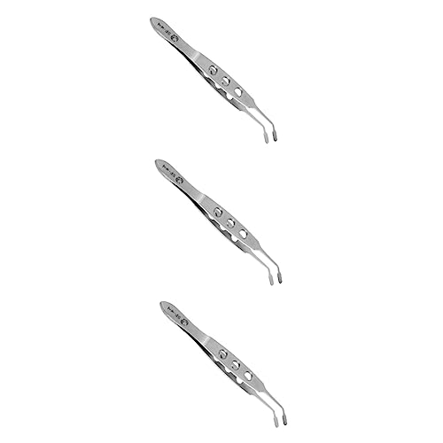 FOMIYES Pcs Stainless Steel Meibomian Gland Expressor Professional Eyelid Forceps Gland Tweezers Set
