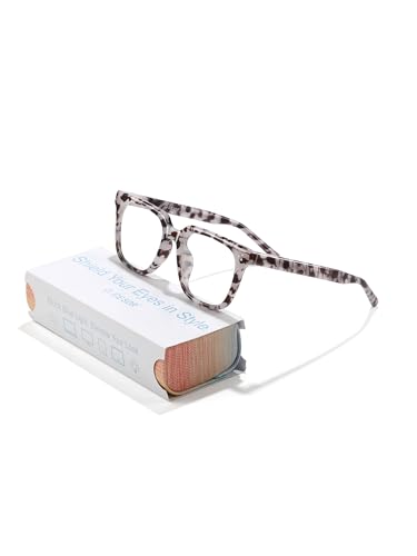 Image of Oversized Square Blue Light Glasses for Woman Men fashion Reduce Eyestrain Protection for TV /Computer /Gaming