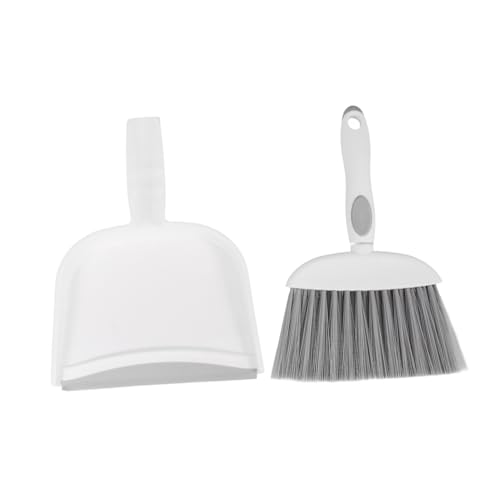 VALICLUD 1Set Dustpan and Brush Small Broom for Efficient Cleaning of Desks and Corners Ergonomic Handle for Comfortable Grip for Home Office Kitchen and More