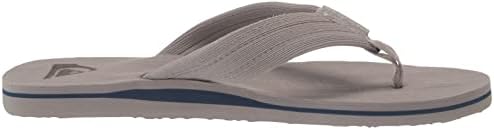 Quiksilver mens Molokai Layback Textured Sandals Flip Flop, Grey/White/Grey, 9 US | Image 5