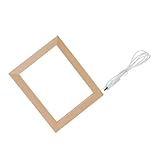 Pantalla versátil: ideal para diversos entornos, incluidos dormitorios y salas de estar, y sirve como pieza decorativa y fuente de luz funcional, marco de fotos de escritorio, marco de fotos brillante