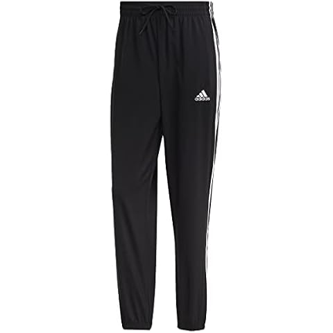 adidas Men's AEROREADY Essentials Woven 3-Stripes Tapered Pants Cover