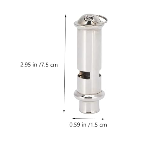 Silbato para entrenamiento de palomas acero inoxidable miniatura 2