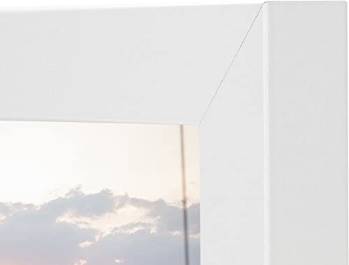 Frametory, 5X7 Triple Picture Frames Hinged 3 Photos Frame Collage, Three Picture Frames Multiple Desk Frame With Glass (White, 2 Pack) #TOP2