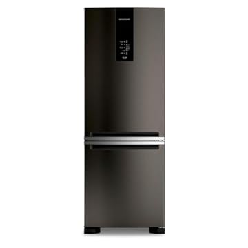 Geladeira Brastemp Frost Free Inverse A+++ 479 litros cor Black Inox com Super Capacidade e Smart Flow - BRE58FE 220v