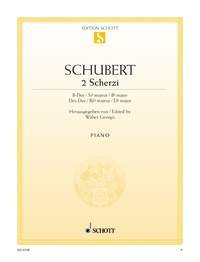 2 Scherzi: Si bémol majeur et Ré bémol majeur. piano.      Sheet music – January 1, 2000