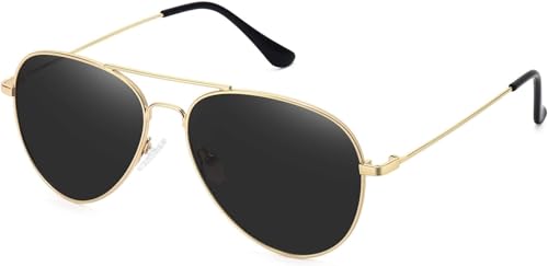 Image of Full Rim Pilot Sunglasses| Glass And 100% Uv Protected | Men & Women