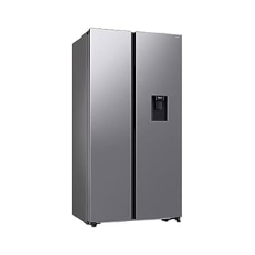 Geladeira Side by Side SmartThings com Dispenser de Água Samsung RS57 Inox 560L 220V