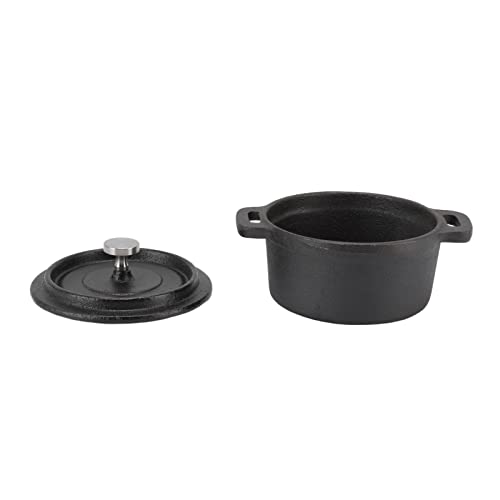 Stew pans Traditional sty1e Thickened Ergonomic Handle Insulation Cast Iron Cooking Pot with Lid(Diameter : 10CM), Pilipane Dutch Oven Double, Pilipane Dutch Oven Double, Stew pans Traditional Dut