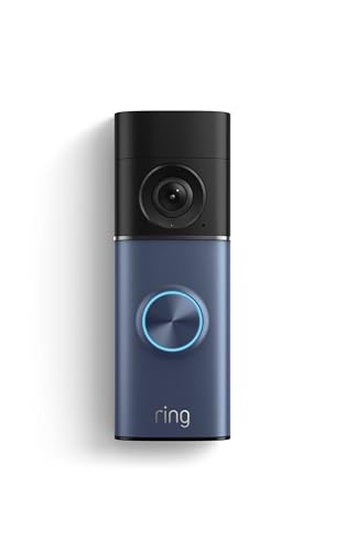 Image of Ring Wired Doorbell Pro (newest model), Home or business security, Retinal 4K with wide-angle video, 10x Enhanced Zoom, and Low-Light Sight, Polished Night Navy