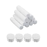 DJHUHN Zahnwatterollen 200pcs Dental Cotton Rolls Hochsaugfähig Watterollen Zahnärztliche Gaze Baumwollrollen Wattebausch Nasenstöpsel 100% Baumwolle Verbandwatte Weiß