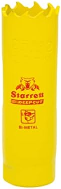 Starrett Deep Cut Hole Saw - DCH0178 Heavy Duty Bi-Metal with Extra Cobalt HSS Teeth - For Metals Wood Cast Iron Fibreglass Plastic Materials - 48mm
