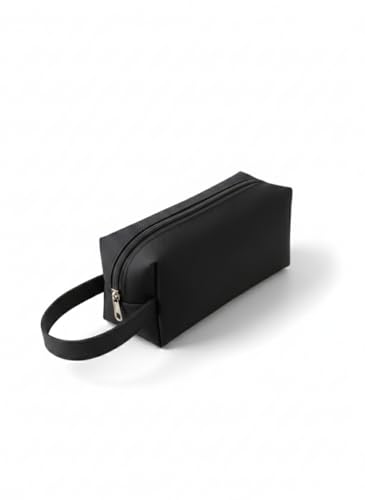 Necessaire Estojo Com Alça Feminina Masculina Nylon 600 Organizadora Premium (Preto)