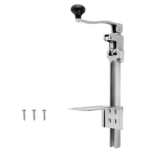 Ironwalls Commercial Can Opener For Restaurant, 19”/48Cm Heavy Duty Table Mount Manual Can Opener For Cans Up To 13” Tall, 1 Metal Professional Can Opener With Plated Steel Base For Hotel, Food Store #TOP4