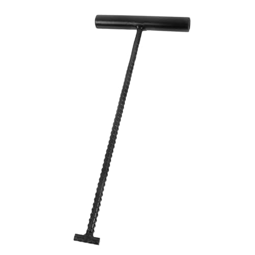 LIFKOME Outdoor Manhole Lid Hook Heavy Duty Manhole Lifting Hook T-Shaped Cover Lifter