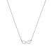 amor Kette mit Anh&auml;nger f&uuml;r Damen, Sterling Silber 925, Zirkonia Infinity