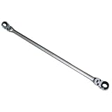 Mountain 7/16'' x 1/2'' SAE Double Box Universal Spline Ratcheting Wrench; Reversible, 120 Tooth Design; MTNRF71612'